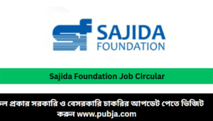 SAJIDA Foundation Job Circular 2026